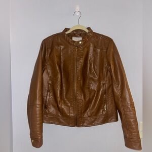 A New Day Brown Faux Leather Jacket